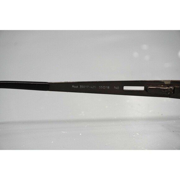 Jaguar Mod. 35017-420 Titanium Eyeglasses Frames Only Black Bronze 55-18-140 main image 8